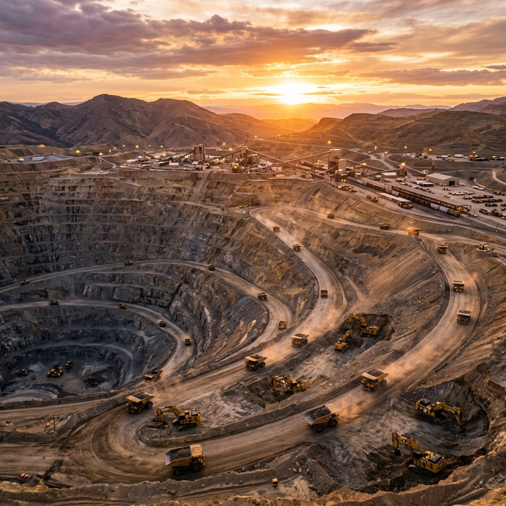 Large-Scale Open-Pit Mining Facility